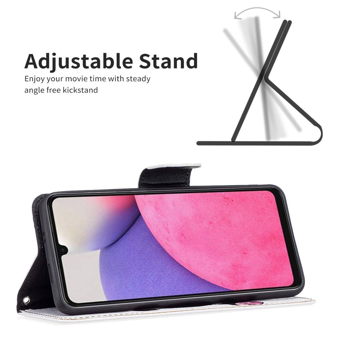 Für Samsung Galaxy A33 5G Kunstleder Handy Tasche Book Motiv 5 Schutz Hülle Case Cover Etui Neu