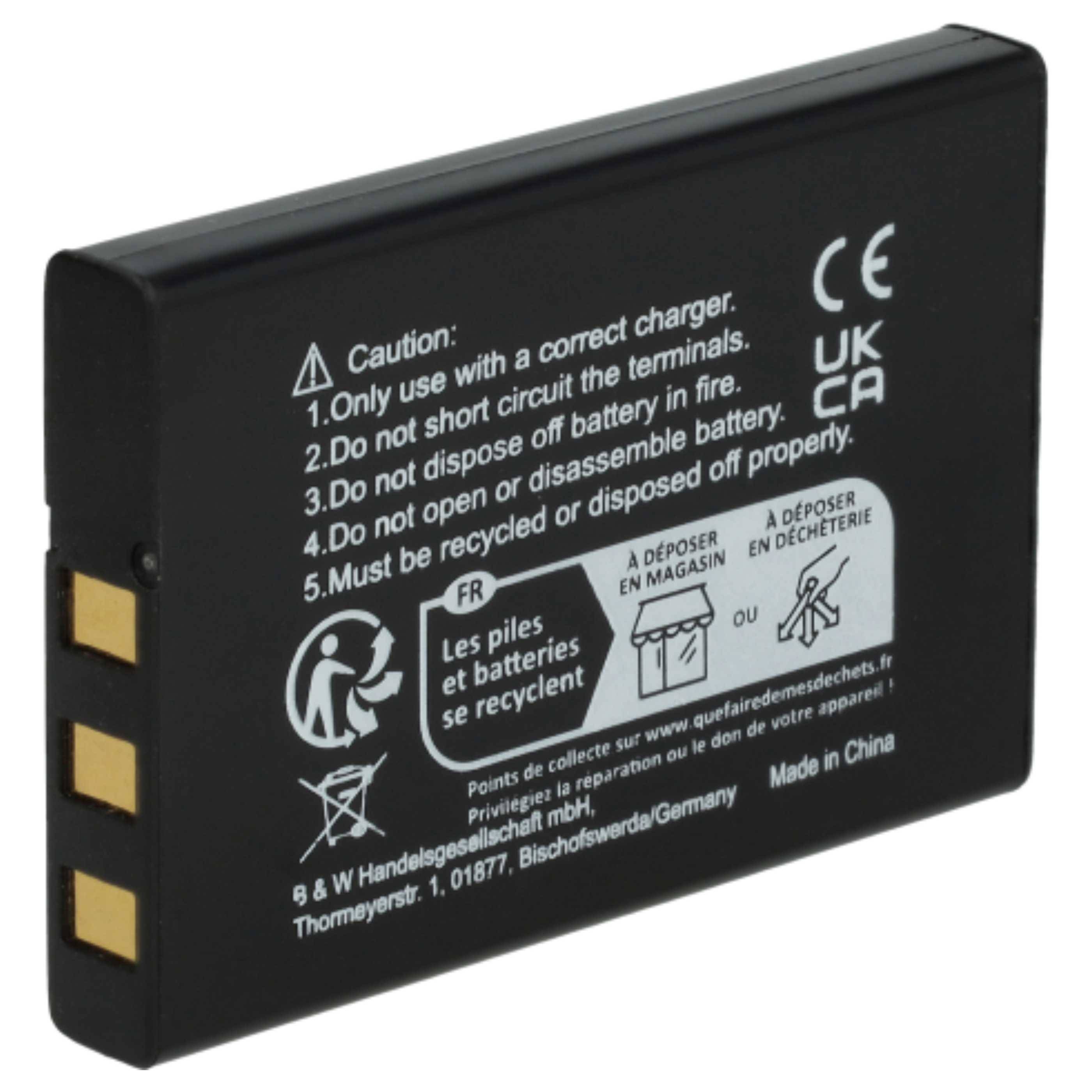 vhbw 1x Akku kompatibel mit Nevo C3 Fernbedienung Remote Control (1000 mAh, 3,6 V, Li-Ion)
