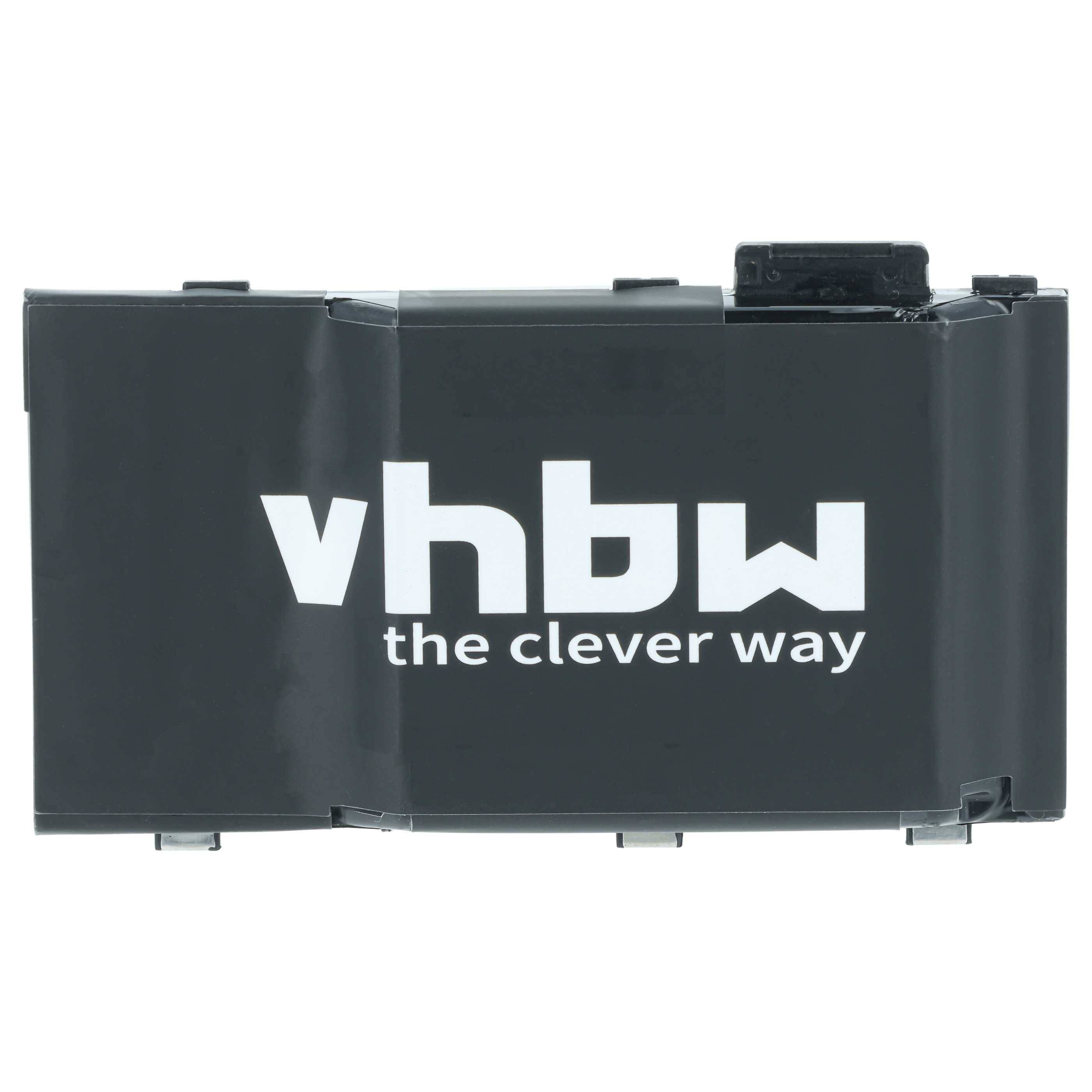 Schwarzes vhbw Marken-Akkupack oder Gerätekomponente mit dem Logo „the clever way
