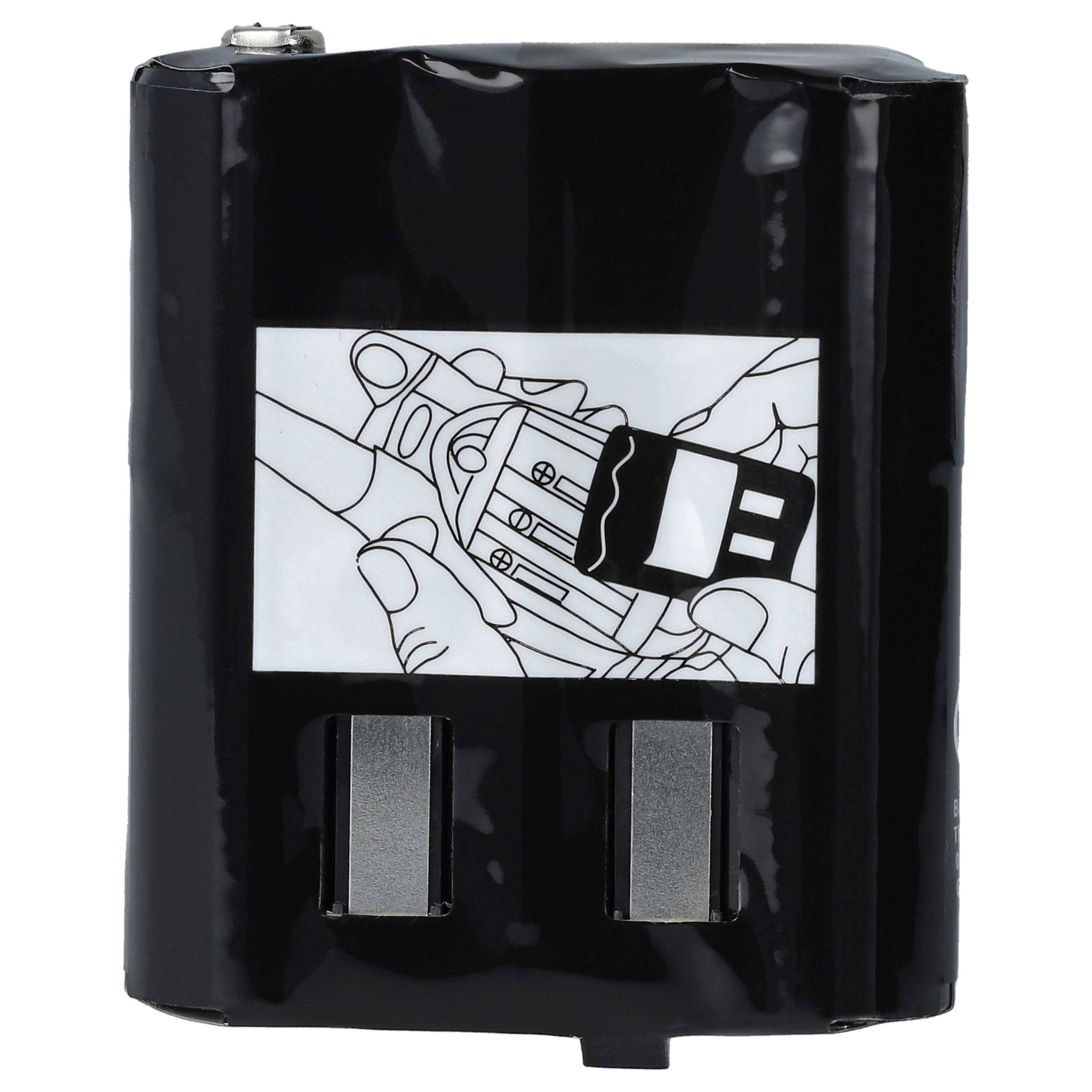 vhbw 10x Akku kompatibel mit Motorola T5700, T5620, T5720, T5710, T5525, T5600, T5800, T5522, T5820 Funkgerät, Walkie Talkie (1500 mAh, 3,6 V, NiMH)