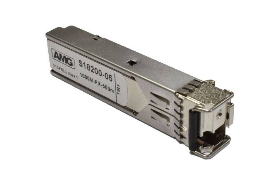 AMG Systems SFP-MM-1G-BX05-55, SFP, 1Gb/s, Einfaser, Multimode, 500m Reichweite (Tx: 1550 nm, Rx: 1310 nm)