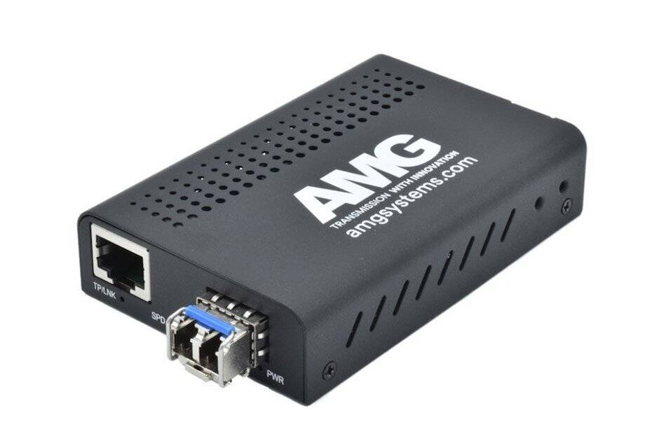 AMG210M-1F-1SM2, Medienkonverter, für 0°C bis 50°, 1 x 10/100BT RJ45, 1 x 100FX MM, 2 Fasern