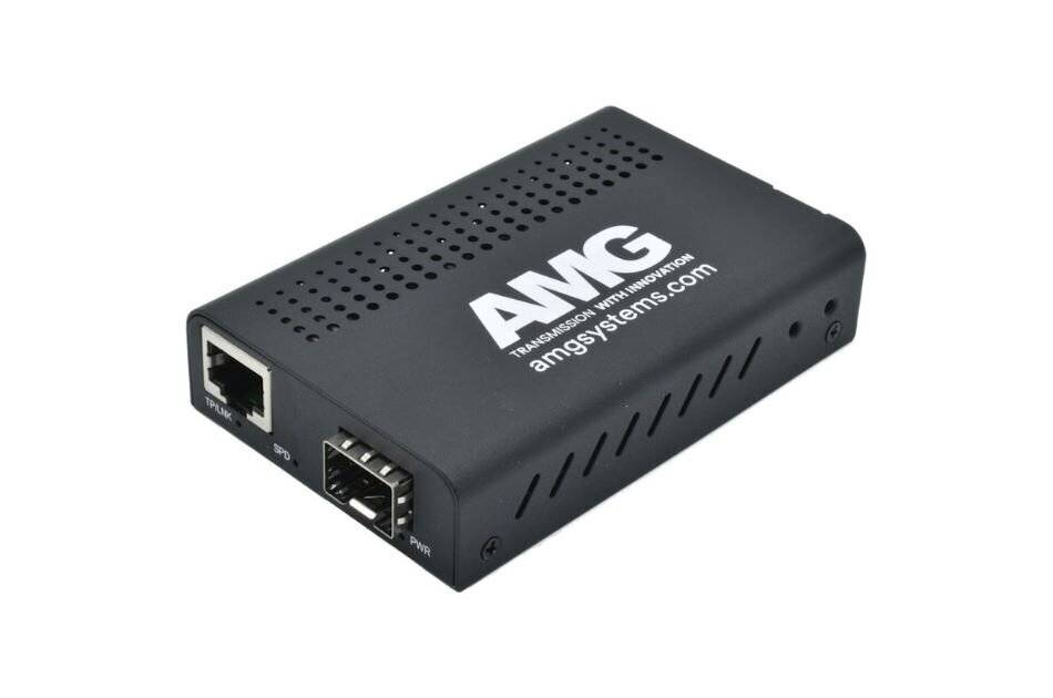 AMG210M-1G-1S, Medienkonverter, 0°C bis 50°, 1 x 100/1GBT RJ45, ohne SFP, 1 x 100/1000FX SFP Slot