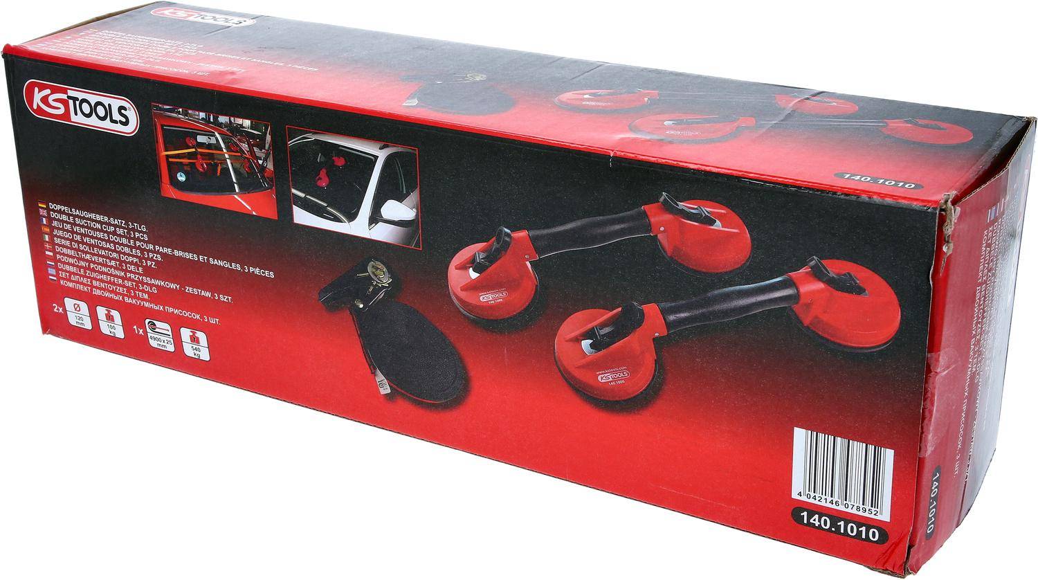 KS TOOLS Doppelsaugheber-Satz, 3-tlg