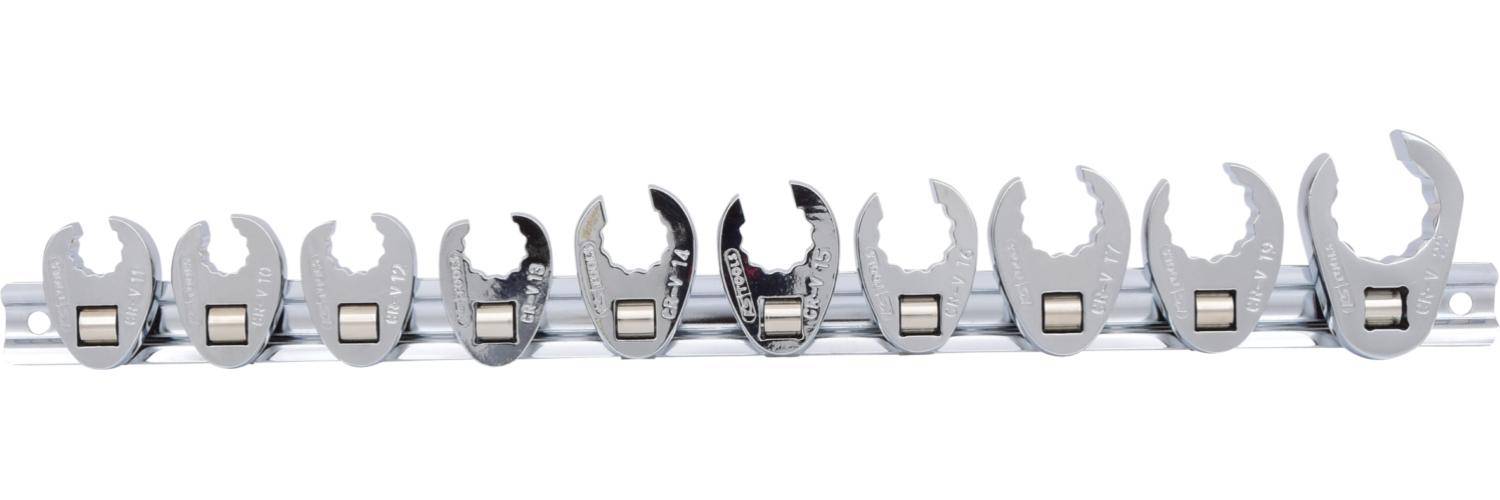 KS TOOLS 3/8" 12-kant-Einsteck-Maulschlüssel-Satz, 10-tlg10-22mm