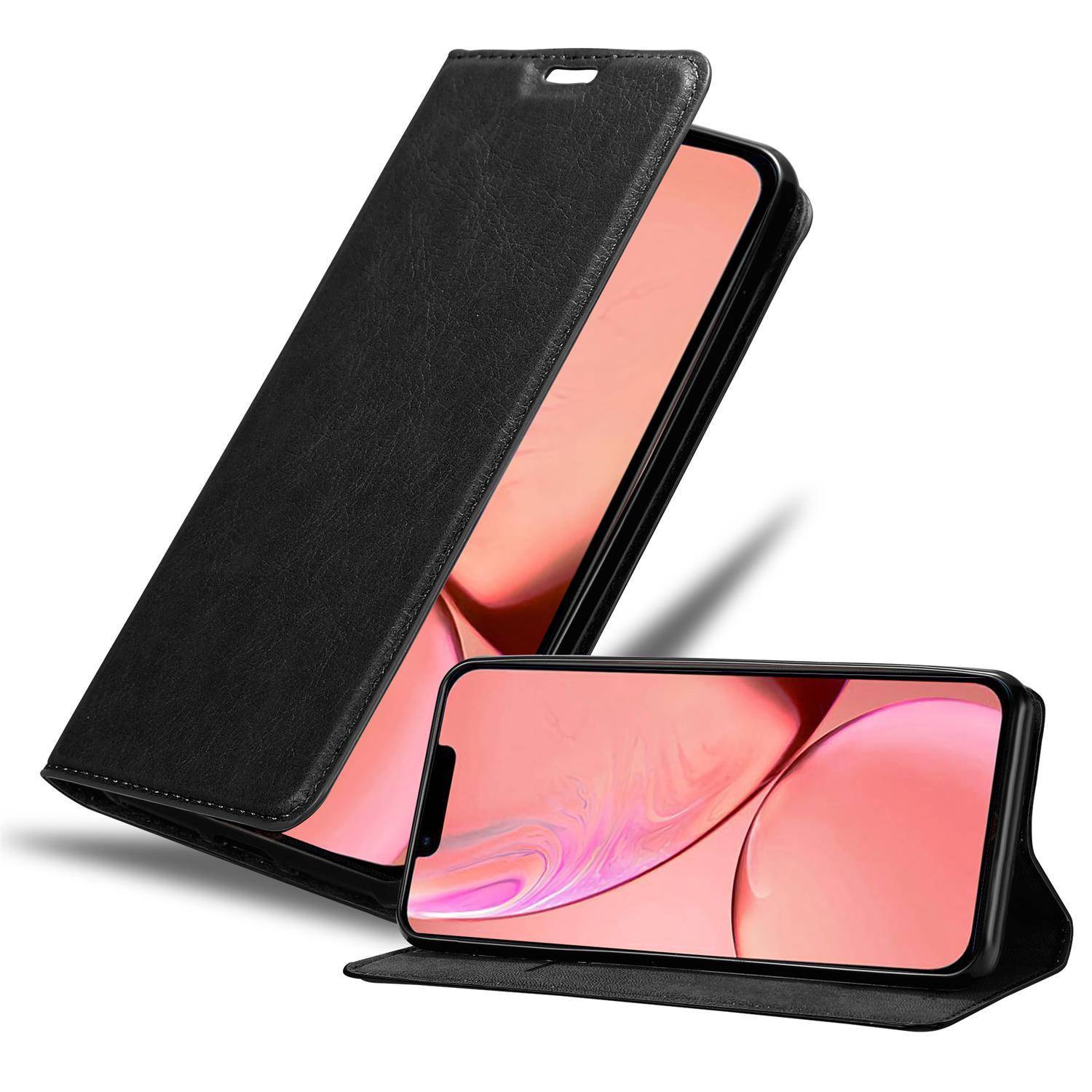 Cadorabo Hülle für Apple iPhone 13 PRO MAX Schutz Hülle in Schwarz Handyhülle Etui Case Cover Magnetverschluss