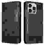 Cadorabo Hülle für Apple iPhone 13 PRO Schutzhülle in Schwarz Handyhülle Etui Cover Case Standfunktion