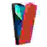 Cadorabo Hülle für Apple iPhone 13 PRO MAX Schutzhülle in Rot Flip Handyhülle Case Cover Etui Kunstleder