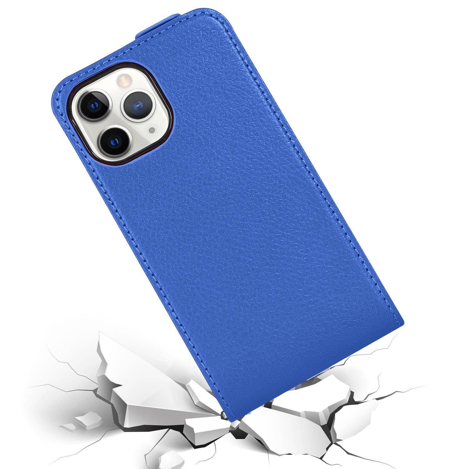 Cadorabo Hülle für Apple iPhone 13 PRO MAX Schutzhülle in Blau Flip Handyhülle Case Cover Etui Kunstleder