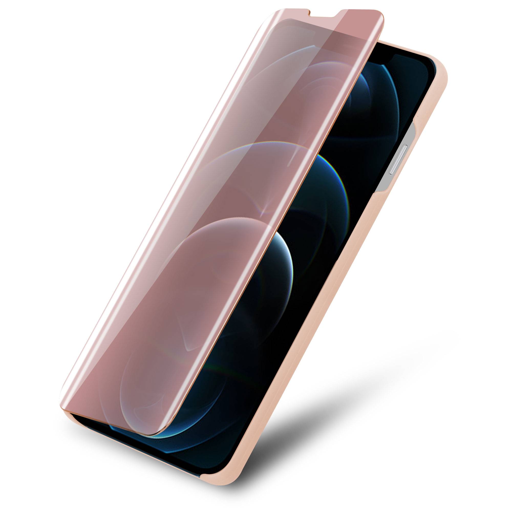 Cadorabo Handyhülle für Apple iPhone 13 PRO in Pink Cover Backcover Schutzhülle Book Case Booklet
