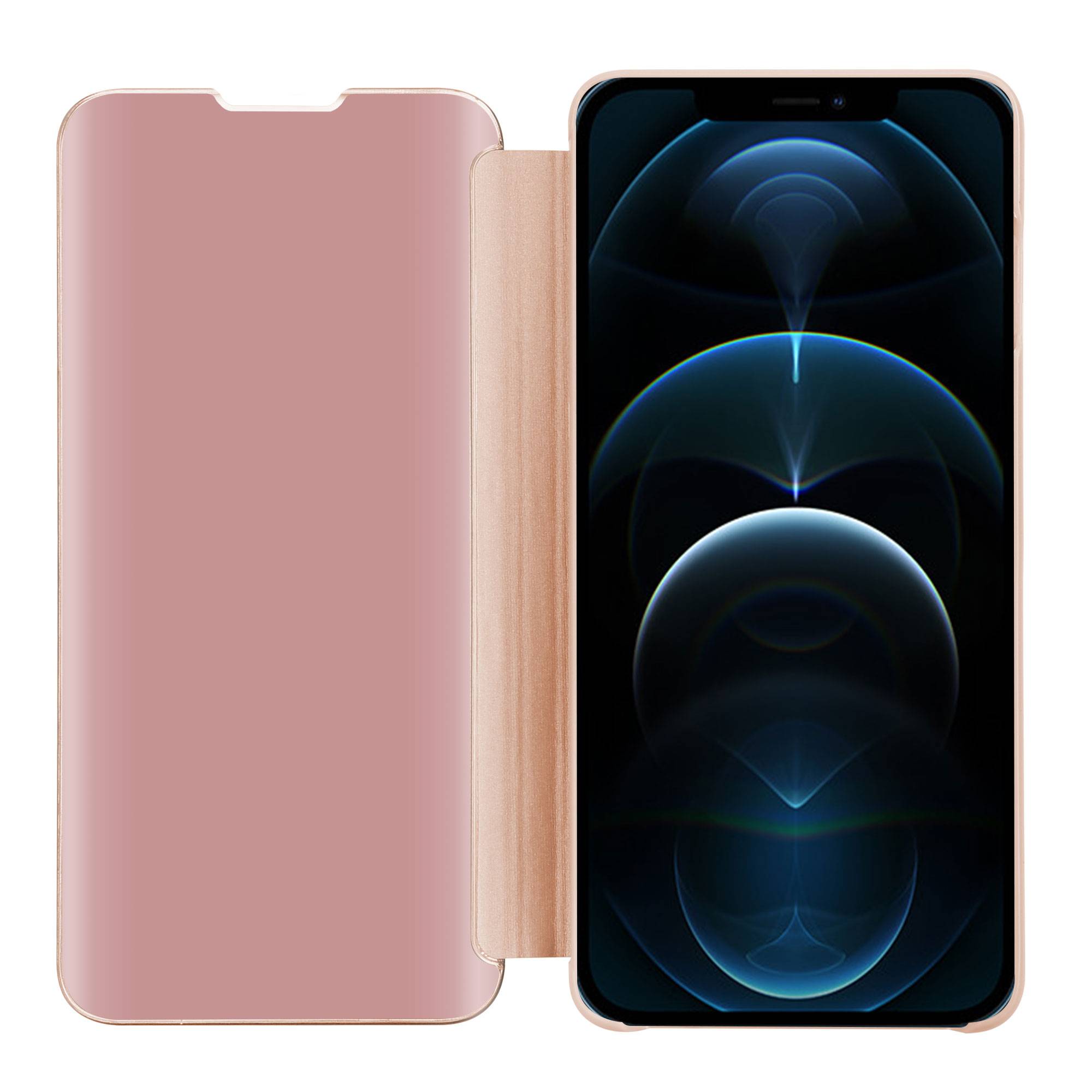Cadorabo Handyhülle für Apple iPhone 13 PRO MAX in Pink Cover Backcover Schutzhülle Book Case Booklet