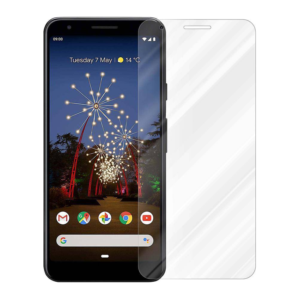 Cadorabo Folie für Google PIXEL 3A XL in KRISTALL KLAR - Gehärtetes Display-Schutzglas (RETAIL PACKAGING)