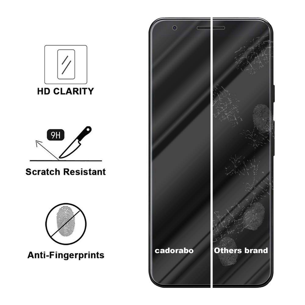Cadorabo Folie für Google PIXEL 3A XL in KRISTALL KLAR - Gehärtetes Display-Schutzglas (RETAIL PACKAGING)