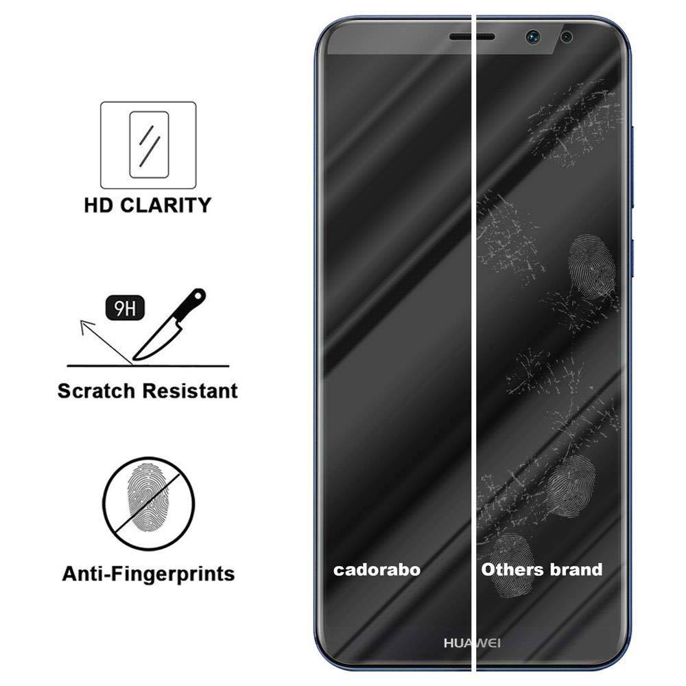 Cadorabo Folie für Huawei MATE 10 LITE in KRISTALL KLAR - Gehärtetes Display-Schutzglas (RETAIL PACKAGING)