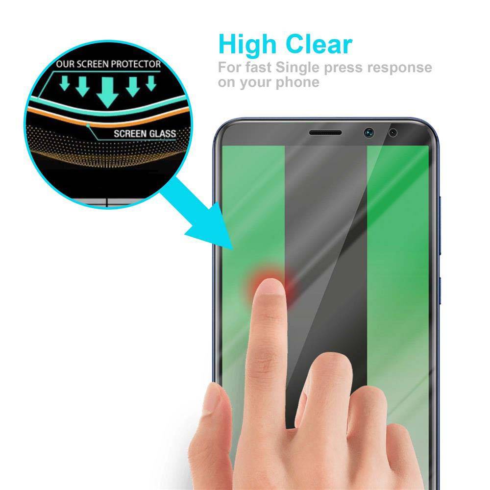 Cadorabo Folie für Huawei MATE 10 LITE in KRISTALL KLAR - Gehärtetes Display-Schutzglas (RETAIL PACKAGING)