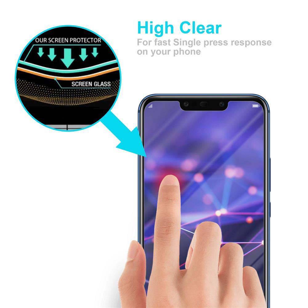 Cadorabo Folie für Huawei MATE 20 LITE in KRISTALL KLAR - Gehärtetes Display-Schutzglas (RETAIL PACKAGING)
