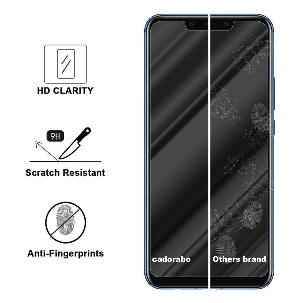 Cadorabo Folie für Huawei MATE 20 LITE in KRISTALL KLAR - Gehärtetes Display-Schutzglas (RETAIL PACKAGING)