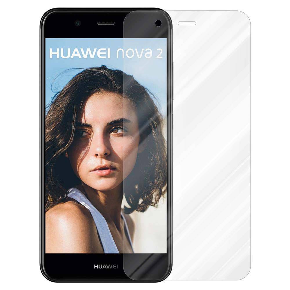 Cadorabo Folie für Huawei NOVA 2 in KRISTALL KLAR - Gehärtetes Display-Schutzglas (RETAIL PACKAGING)