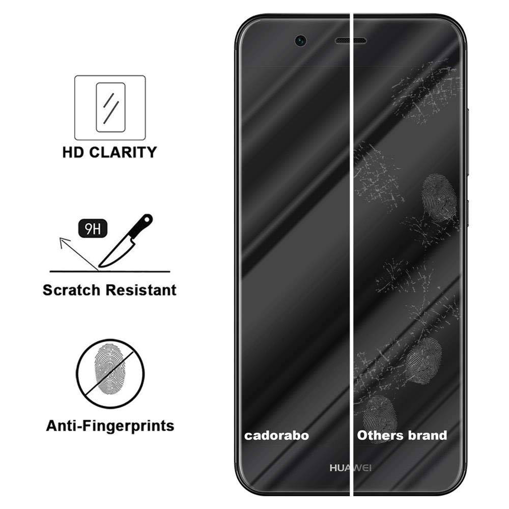 Cadorabo Folie für Huawei NOVA 2 in KRISTALL KLAR - Gehärtetes Display-Schutzglas (RETAIL PACKAGING)