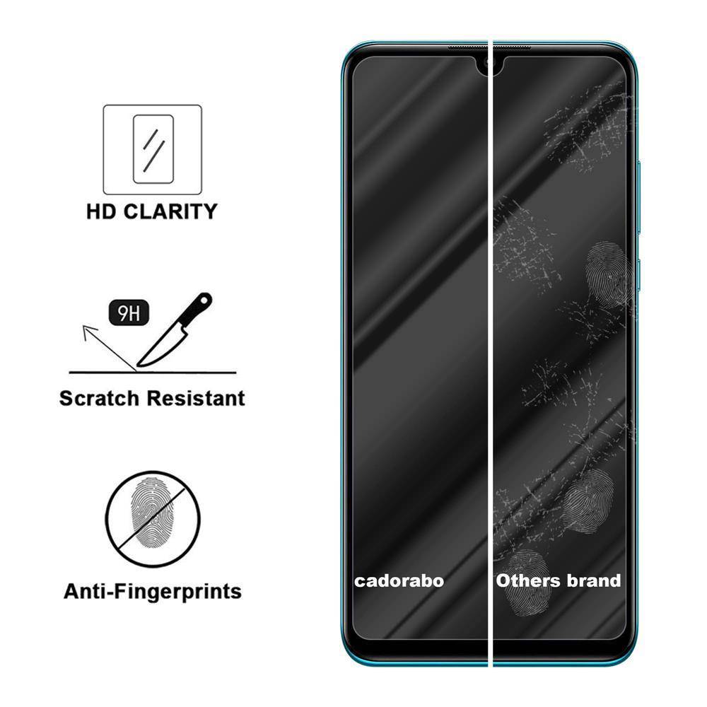 Cadorabo Folie für Huawei P30 LITE in KRISTALL KLAR - Gehärtetes Display-Schutzglas (RETAIL PACKAGING)