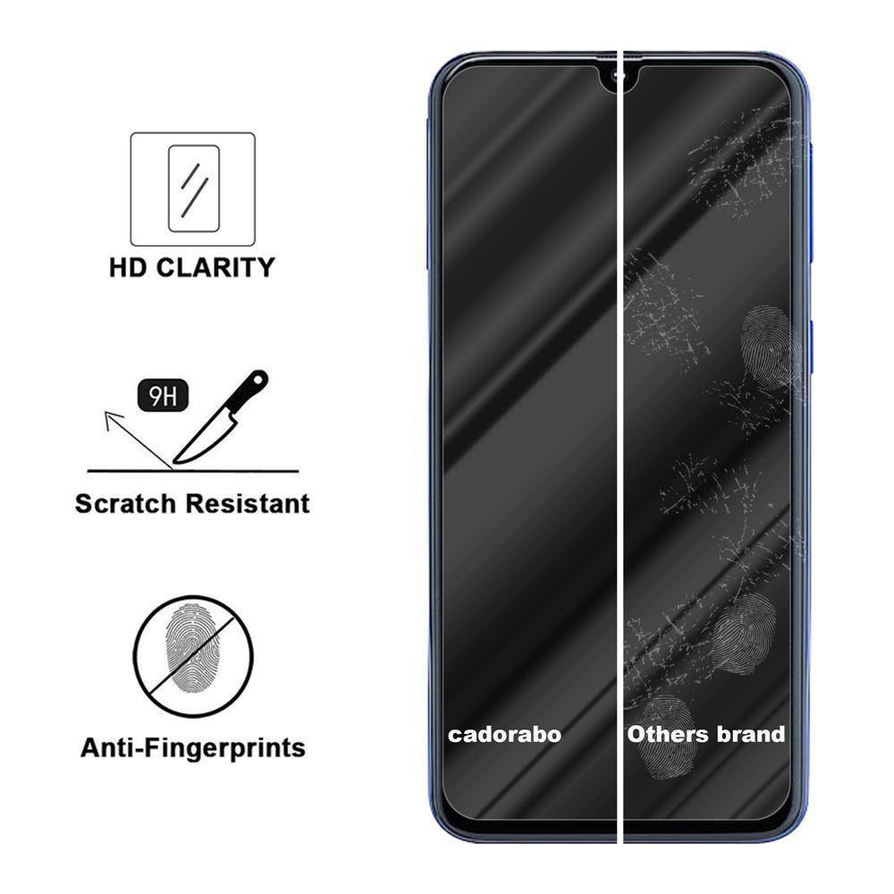Cadorabo Folie für Samsung Galaxy A40 in KRISTALL KLAR - Gehärtetes Display-Schutzglas (RETAIL PACKAGING)