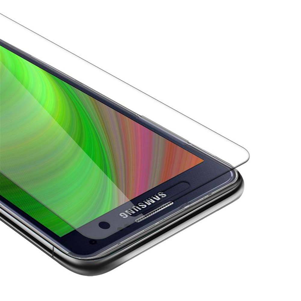 Cadorabo Folie für Samsung Galaxy A5 2015 in KRISTALL KLAR - Gehärtetes Display-Schutzglas (RETAIL PACKAGING)