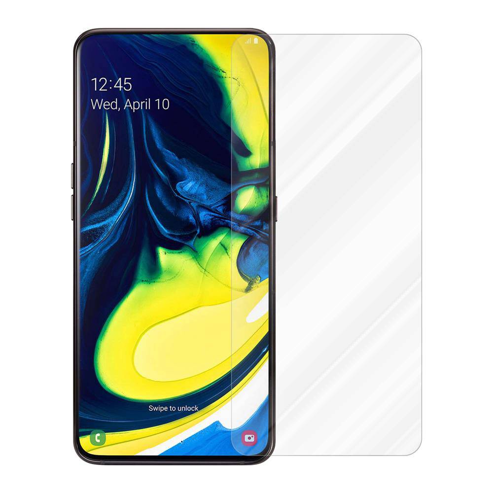 Cadorabo Folie für Samsung Galaxy A80 / A90 4G in KRISTALL KLAR - Gehärtetes Display-Schutzglas (RETAIL PACKAGING)