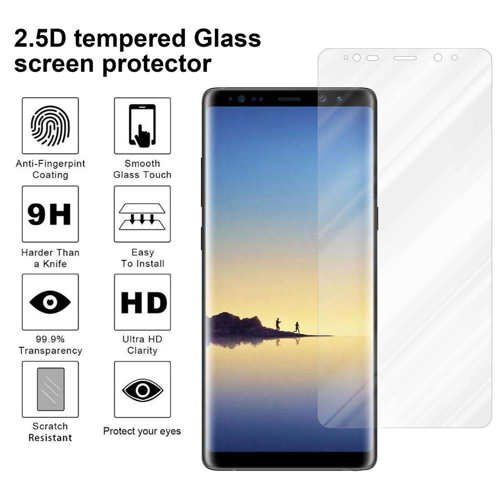 Cadorabo Folie für Samsung Galaxy NOTE 8 in KRISTALL KLAR - Gehärtetes Display-Schutzglas (RETAIL PACKAGING)