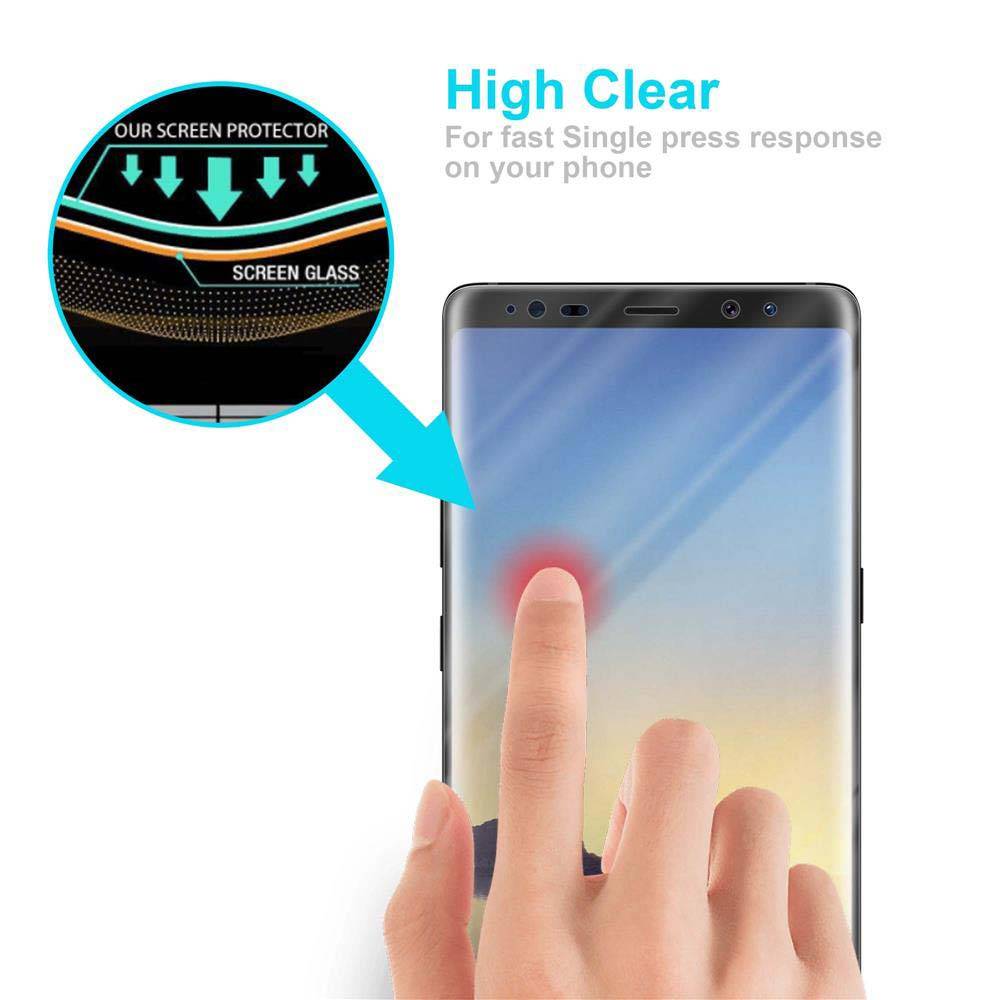 Cadorabo Folie für Samsung Galaxy NOTE 8 in KRISTALL KLAR - Gehärtetes Display-Schutzglas (RETAIL PACKAGING)