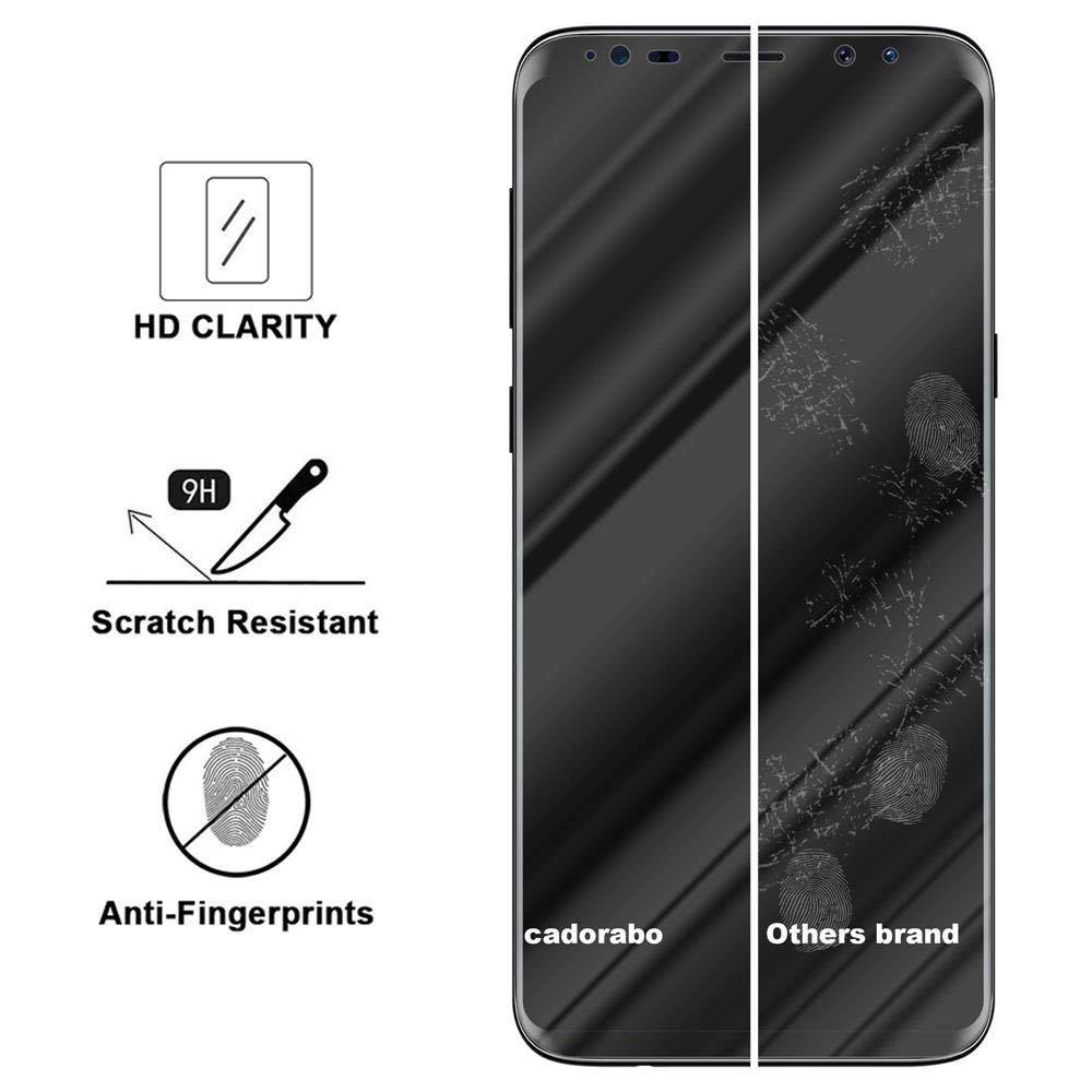 Cadorabo Folie für Samsung Galaxy S9 in KRISTALL KLAR - Gehärtetes Display-Schutzglas (RETAIL PACKAGING)