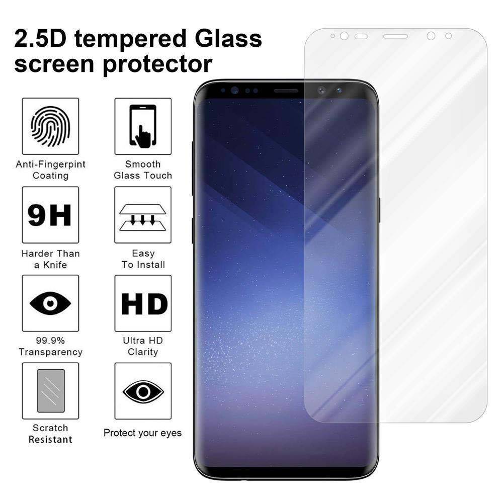 Cadorabo Folie für Samsung Galaxy S9 in KRISTALL KLAR - Gehärtetes Display-Schutzglas (RETAIL PACKAGING)