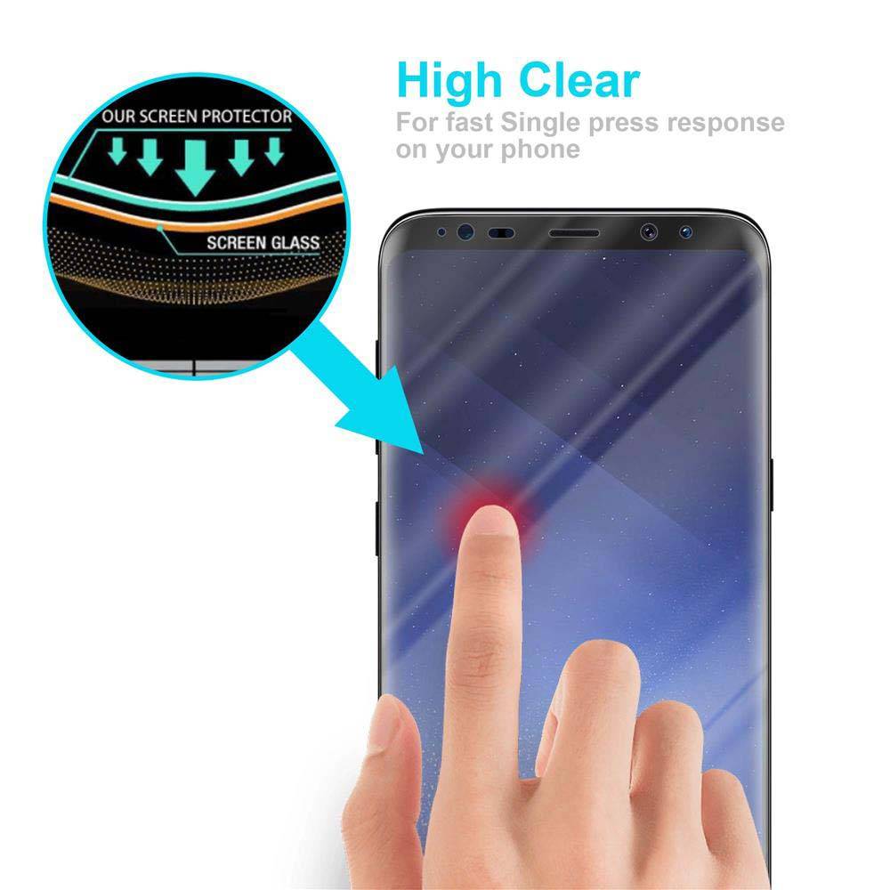 Cadorabo Folie für Samsung Galaxy S9 in KRISTALL KLAR - Gehärtetes Display-Schutzglas (RETAIL PACKAGING)