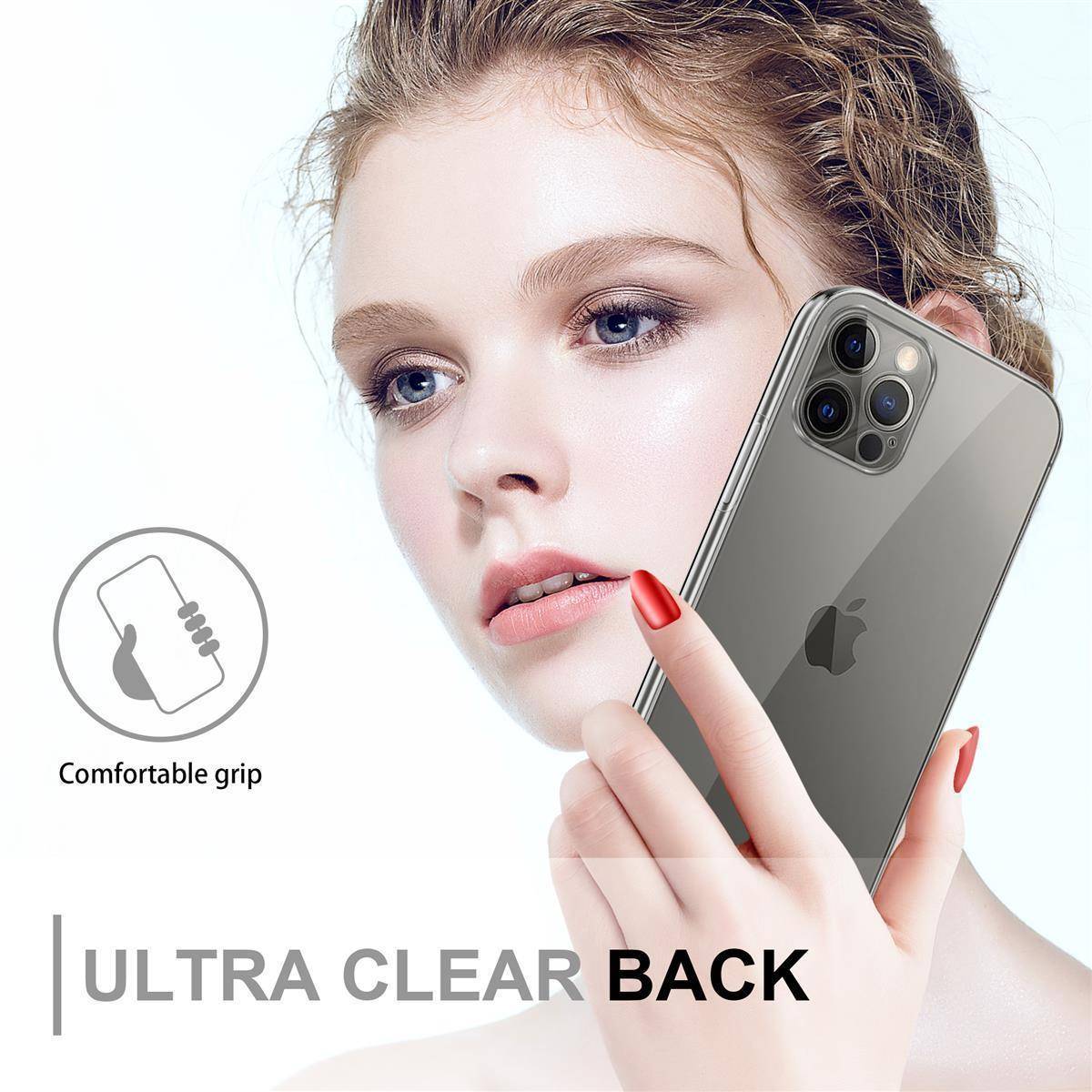 Cadorabo Schutzhülle für Apple iPhone 13 Hülle in Transparent 360° Etui Full Body Handyhülle Cover Case