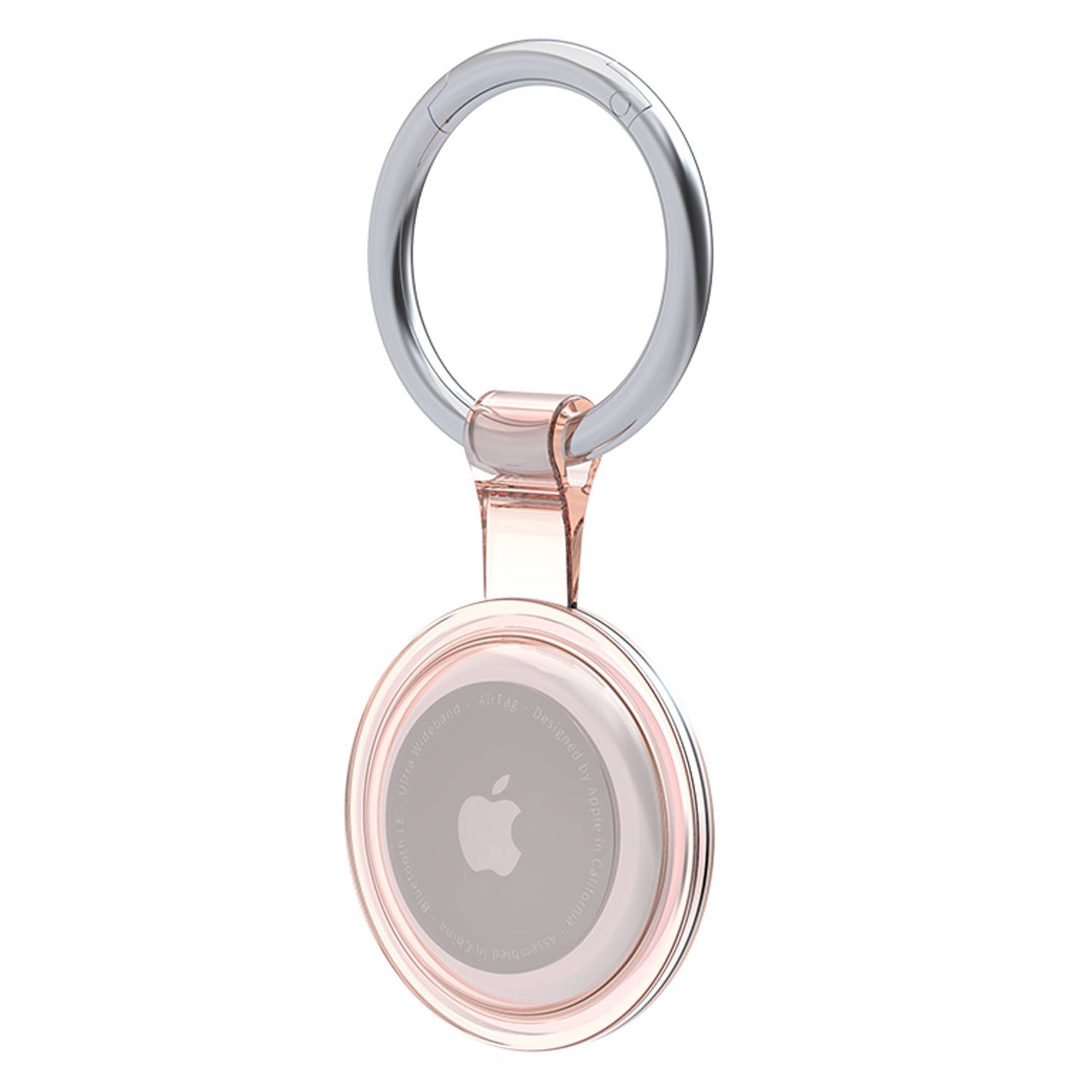 Cadorabo Schlüsselanhänger und Hülle für Airtag in Rosa Case Cover Anhänger Schutzhülle