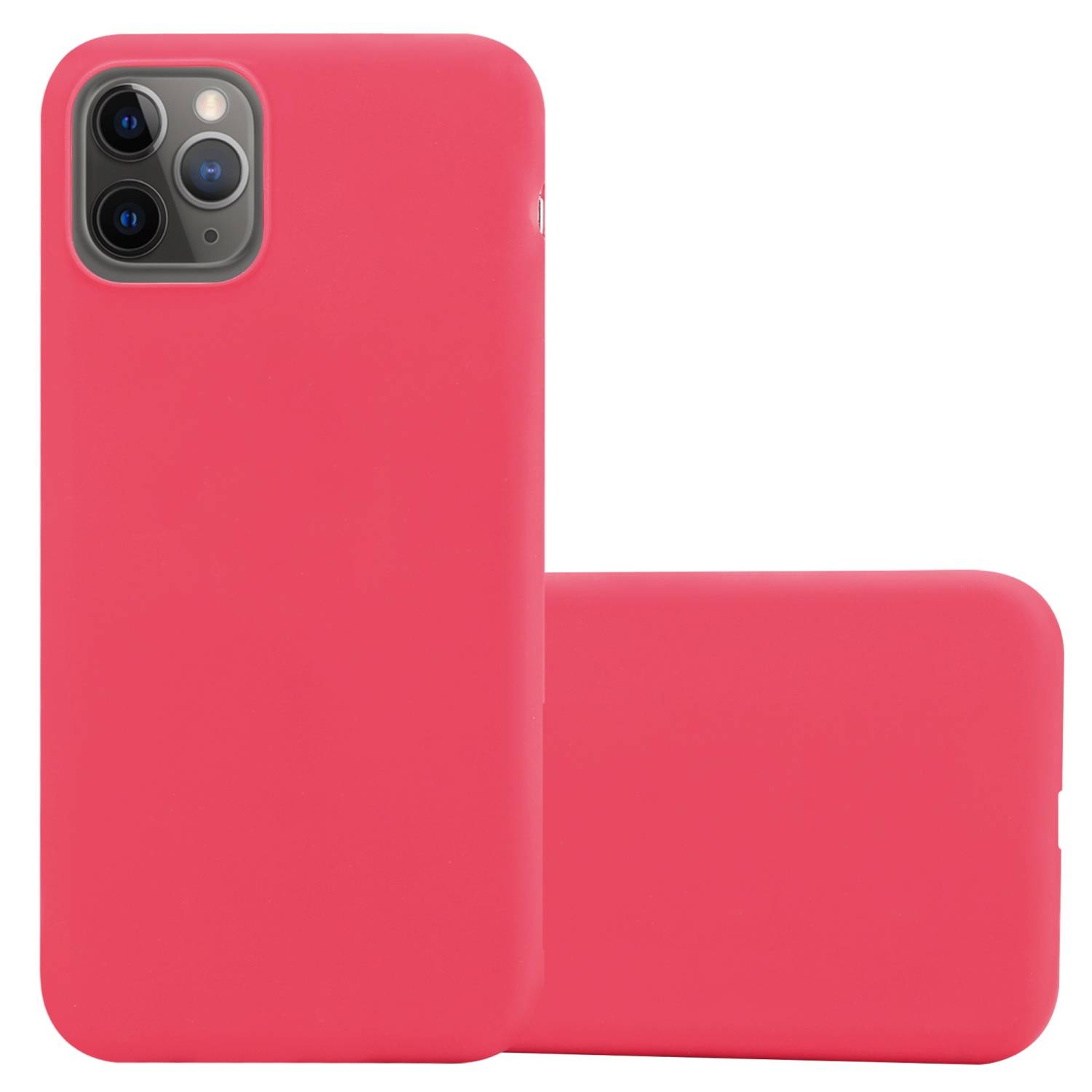 Cadorabo Hülle für Apple iPhone 13 PRO Schutzhülle in Rot Handyhülle TPU Silikon Etui Case Cover