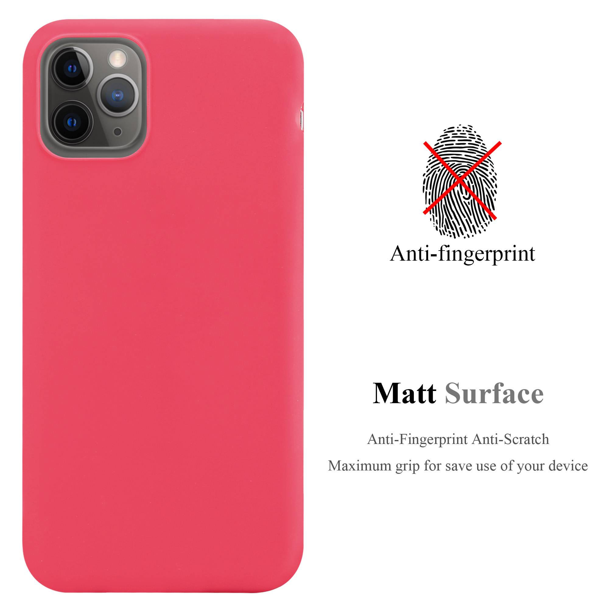 Cadorabo Hülle für Apple iPhone 13 PRO MAX Schutzhülle in Rot Handyhülle TPU Silikon Etui Case Cover