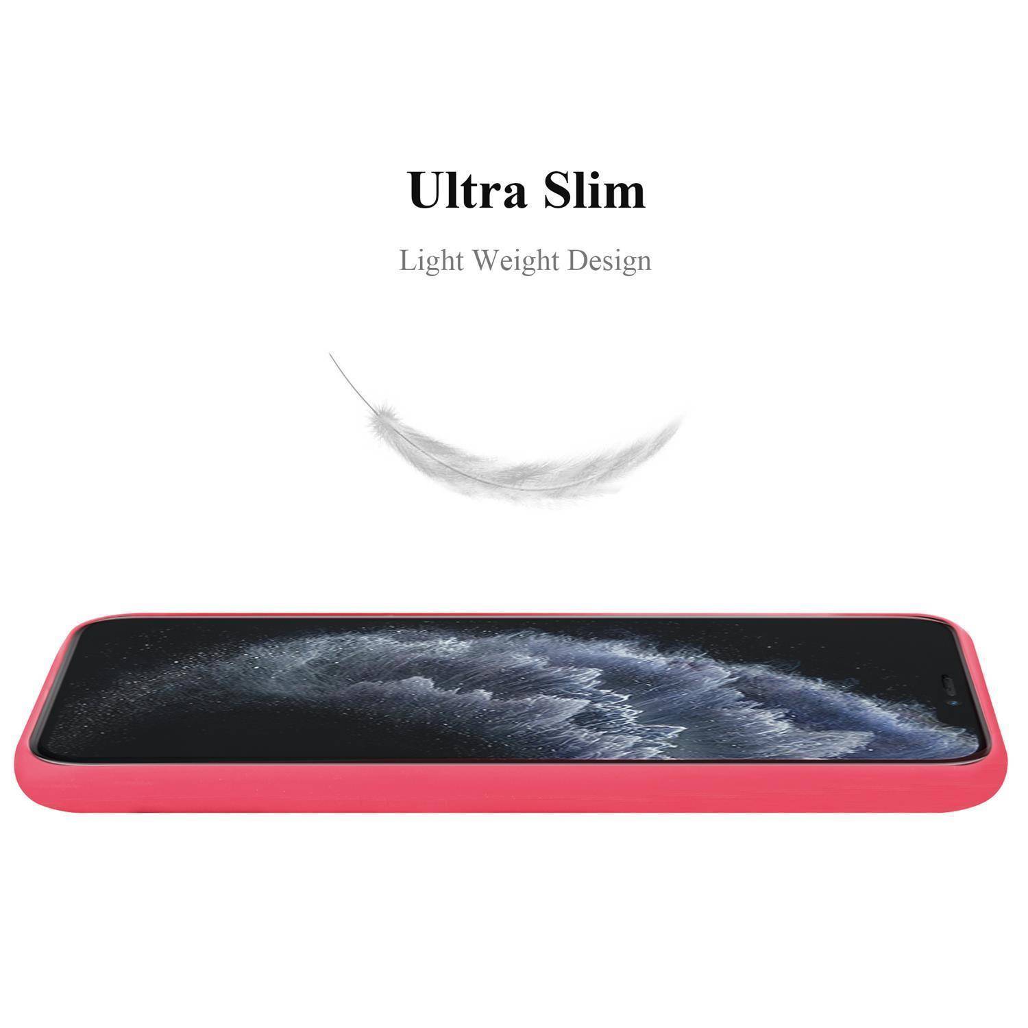 Cadorabo Hülle für Apple iPhone 13 PRO MAX Schutzhülle in Rot Handyhülle TPU Silikon Etui Case Cover