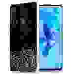 Cadorabo Hülle für Huawei NOVA 5i / P20 LITE 2019 Schutz Hülle in Schwarz Handyhülle TPU Etui Glitter Cover Case Glitzer