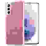 Cadorabo Hülle für Samsung Galaxy S21 PLUS Schutz Hülle in Rosa Handyhülle TPU Etui Glitter Cover Case Glitzer