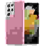 Cadorabo Hülle für Samsung Galaxy S21 ULTRA Schutz Hülle in Rosa Handyhülle TPU Etui Glitter Cover Case Glitzer