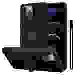 Cadorabo Hülle für Apple iPhone 13 MINI Schutz Hülle in Schwarz Handyhülle TPU Etui Case Cover