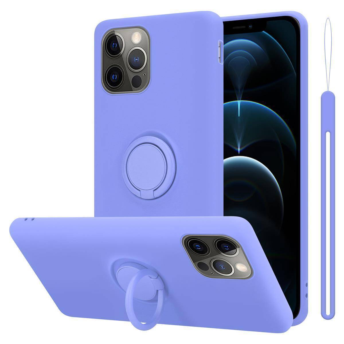 Cadorabo Hülle für Apple iPhone 13 PRO MAX Schutz Hülle in Lila Handyhülle TPU Etui Case Cover