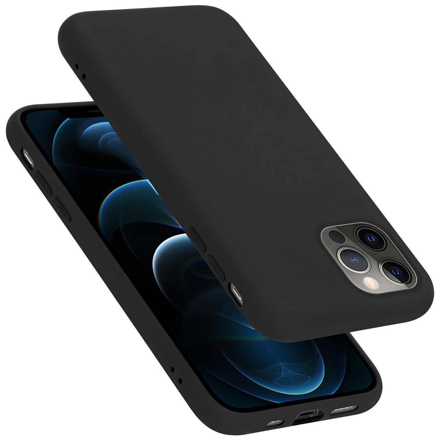 Cadorabo Schutzhülle für Apple iPhone 13 Hülle in Schwarz Handyhülle Case Cover TPU Etui