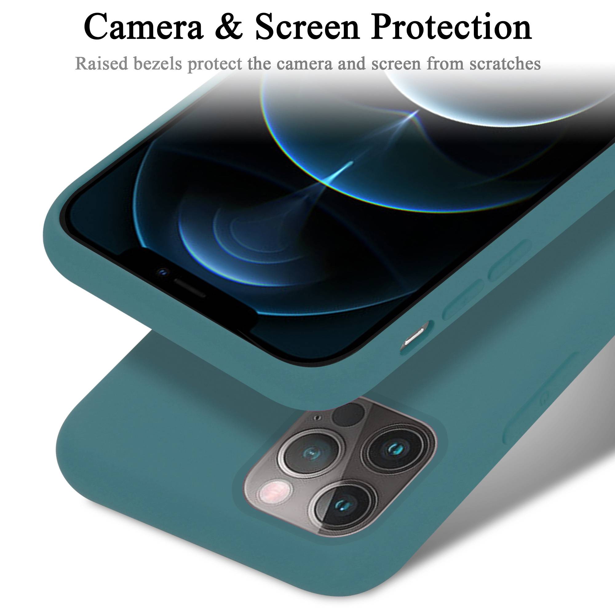 Cadorabo Schutzhülle für Apple iPhone 13 Hülle in Grün Handyhülle Case Cover TPU Etui