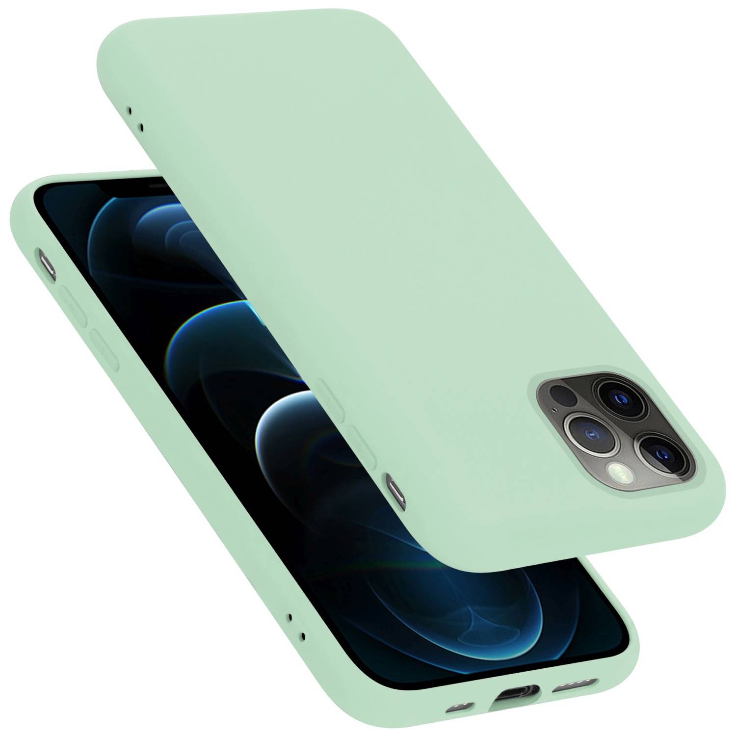 Cadorabo Schutzhülle für Apple iPhone 13 MINI Hülle in Grün Handyhülle Case Cover TPU Etui