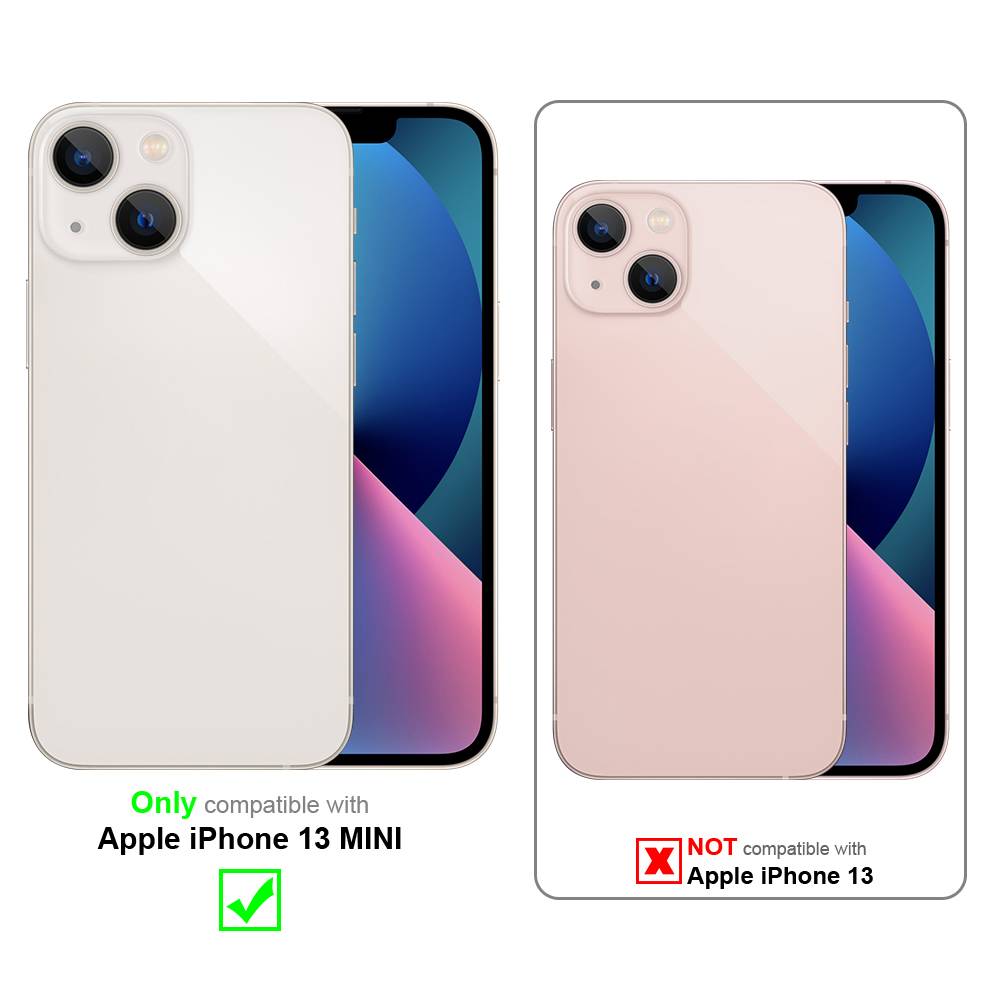 Cadorabo Schutzhülle für Apple iPhone 13 MINI Hülle in Grün Handyhülle Case Cover TPU Etui