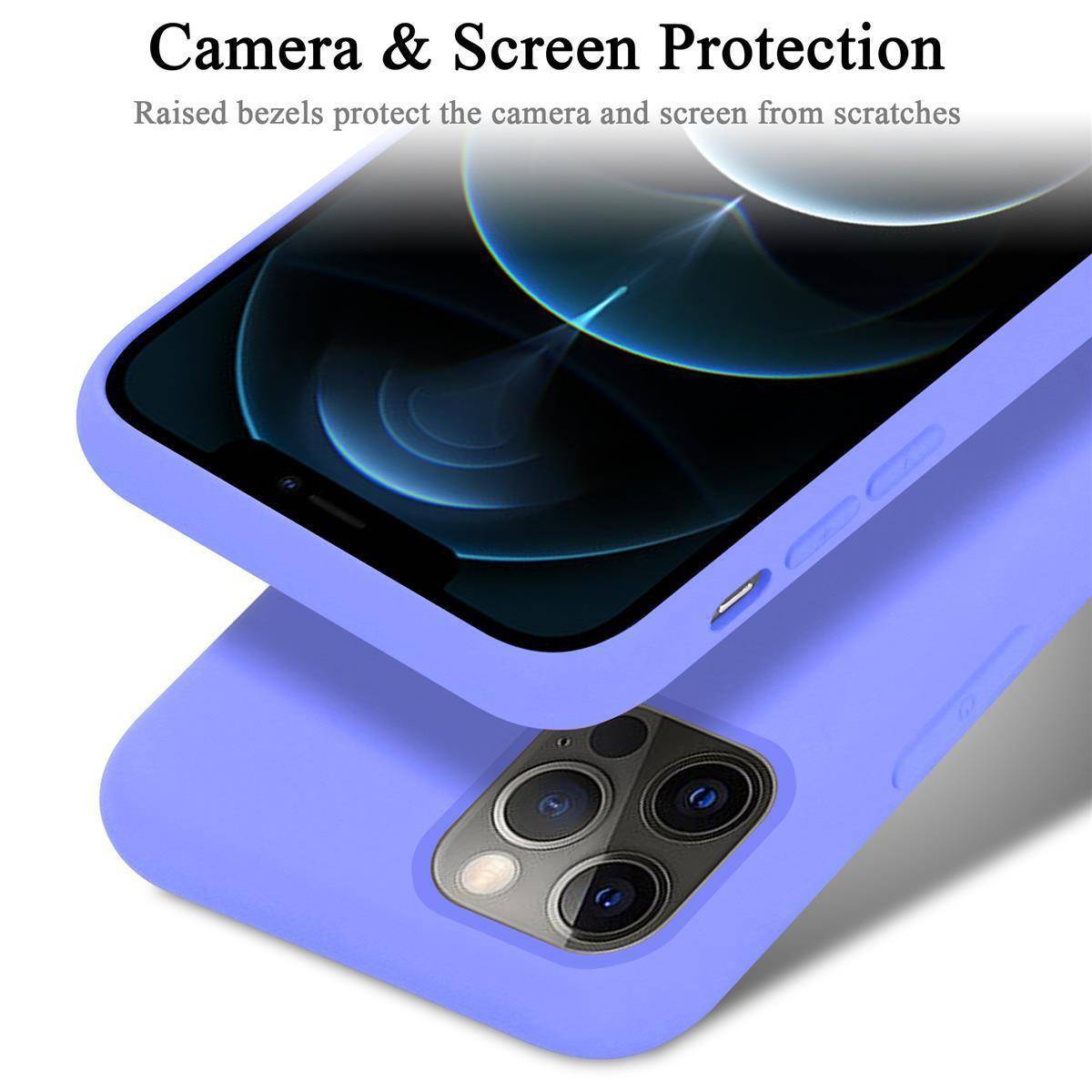 Cadorabo Schutzhülle für Apple iPhone 13 PRO MAX Hülle in Lila Handyhülle Case Cover TPU Etui