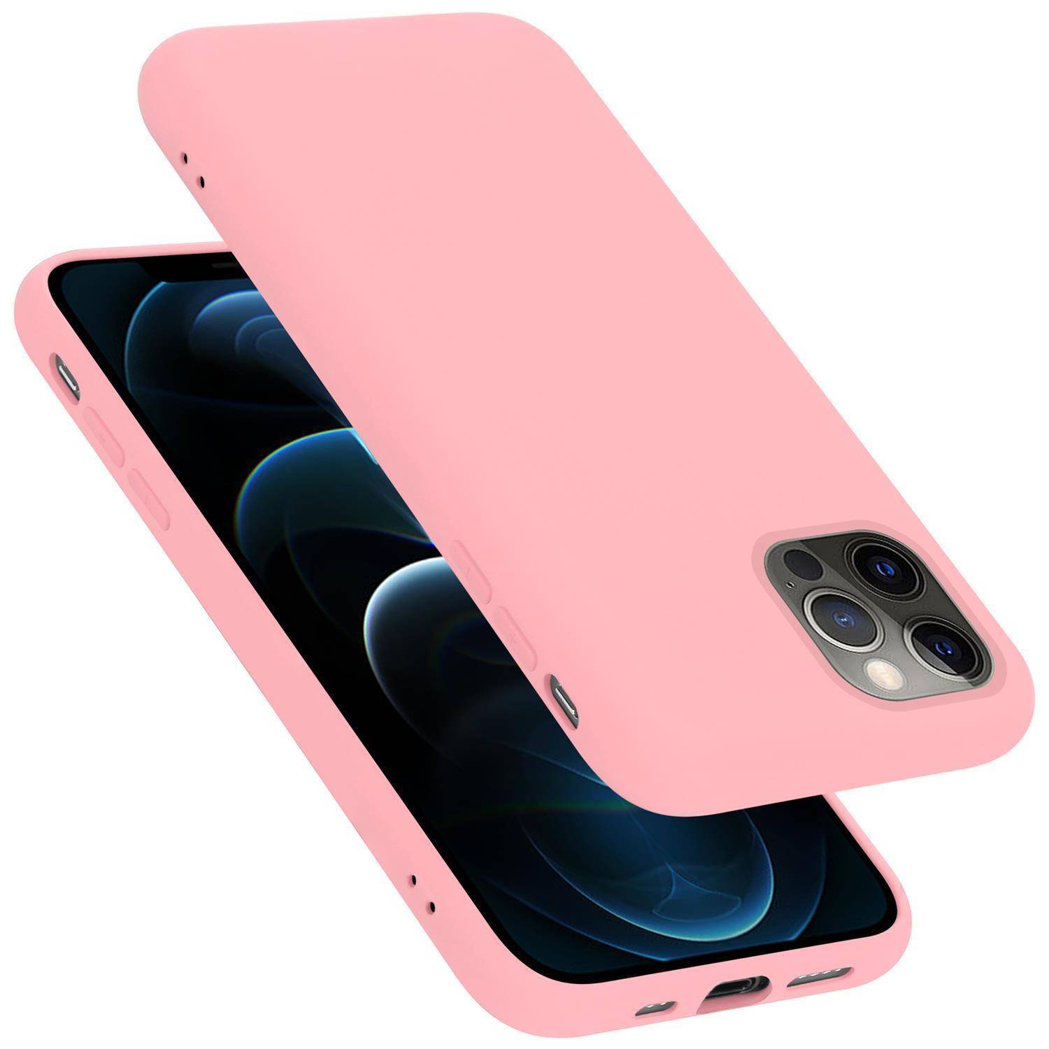 Cadorabo Schutzhülle für Apple iPhone 13 PRO MAX Hülle in Rosa Handyhülle Case Cover TPU Etui