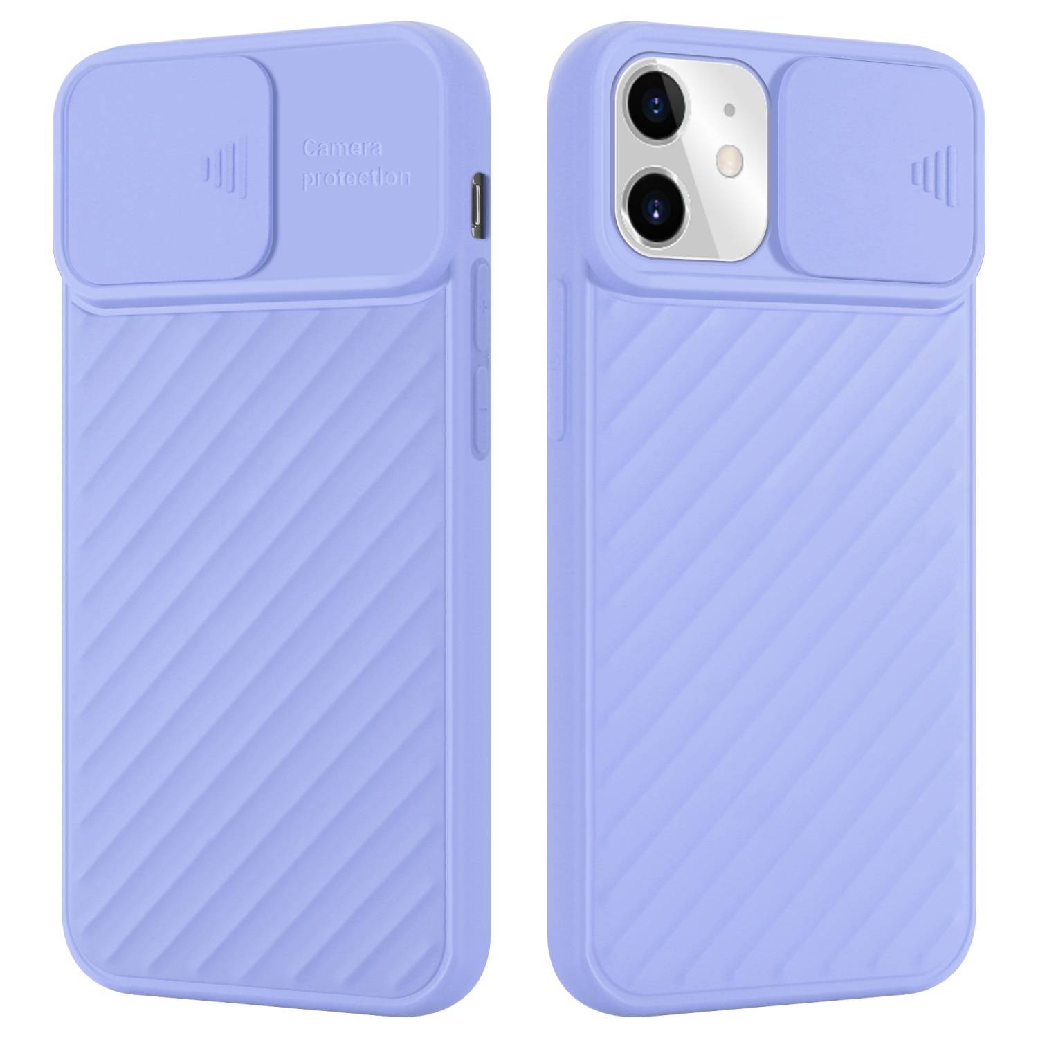 Cadorabo Hülle für Apple iPhone 11 Schutzhülle in Lila TPU Cover Etui Kameraschutz