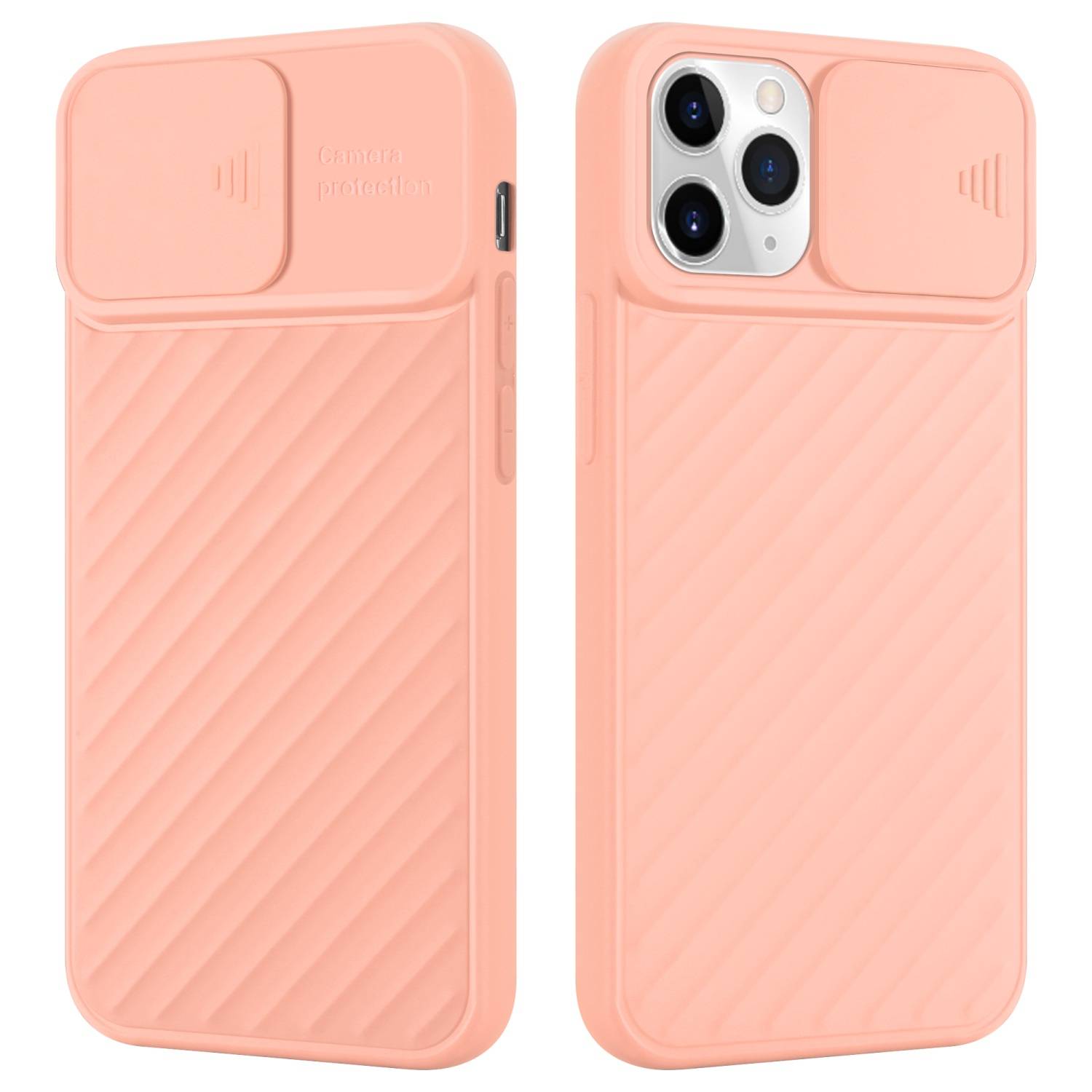 Cadorabo Hülle für Apple iPhone 11 PRO MAX Schutzhülle in Rosa TPU Cover Etui Kameraschutz